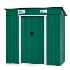 Box Casetta 194x121 per Attrezzi Capanno Ricovero Lamiera Giardino Ripostiglio