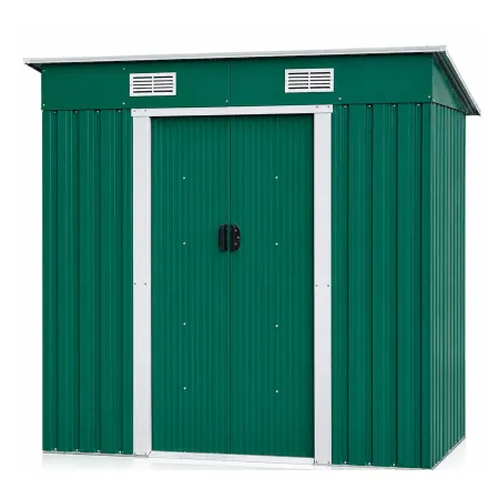 Box Casetta 194x121 per Attrezzi Capanno Ricovero Lamiera Giardino Ripostiglio