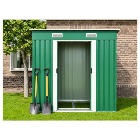Box Casetta 194x121 per Attrezzi Capanno Ricovero Lamiera Giardino Ripostiglio