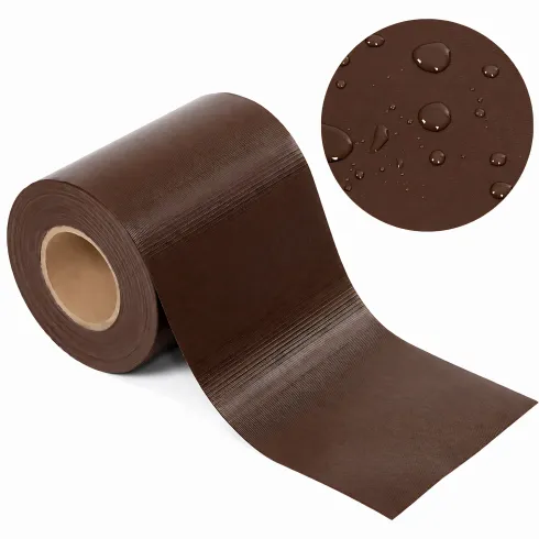 Strisce Frangivista per Recinzioni in PVC Marrone 35m con 20 Clip