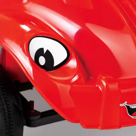 Auto a Pedali Cavalcabile per Bambini Happy Herbie Rosso con Clacson