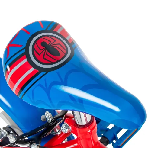 Bicicletta per Bambini con Rotelle 12" Spiderman Rosso Freni Caliper