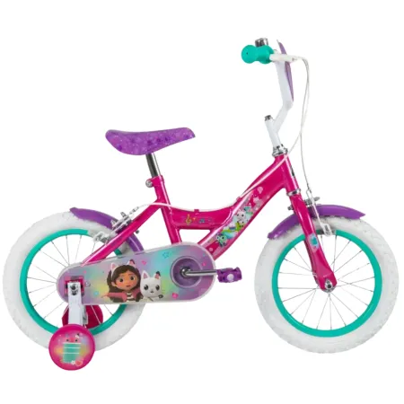 Bicicletta per Bambini con Rotelle 12" Gabby's Dollhouse Rosa Hi-Ten
