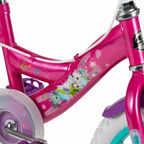 Bicicletta per Bambini con Rotelle 12" Gabby's Dollhouse Rosa Hi-Ten