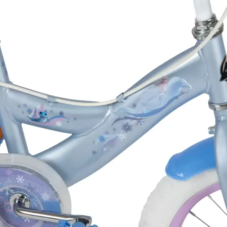 Bicicletta per Bambini 14" con Rotelle Frozen Disney Celeste a Sfera