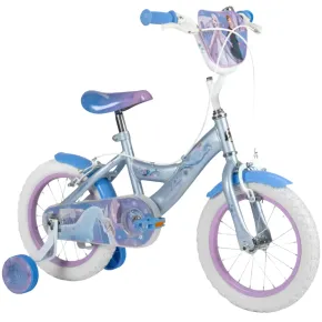 Bicicletta per Bambini 14" con Rotelle Frozen Disney Celeste a Sfera