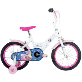 Bicicletta per Bambini 14" con Rotelle Minnie Disney Bianco a Sfera 2