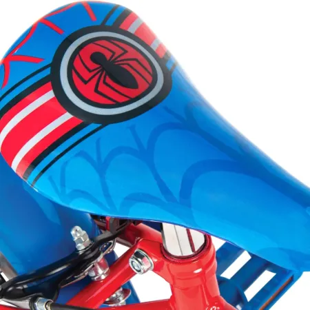 Bicicletta per Bambini con Rotelle 14" Spiderman Rosso Freni Caliper
