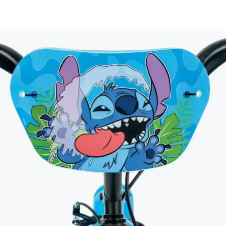 Bicicletta per Bambini 14" con Rotelle Stitch Disney Celeste a Sfera