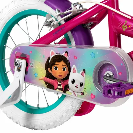 Bicicletta per Bambini 14" con Rotelle Gabby's Dollhouse Rosa a Sfera