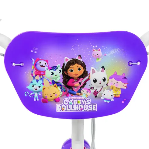Bicicletta per Bambini 14" con Rotelle Gabby's Dollhouse Rosa a Sfera