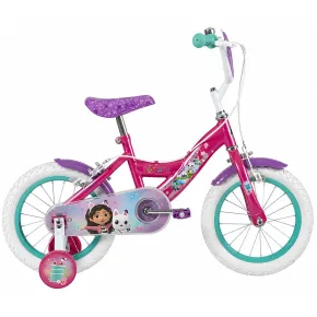 Bicicletta per Bambini 14" con Rotelle Gabby's Dollhouse Rosa a Sfera 2