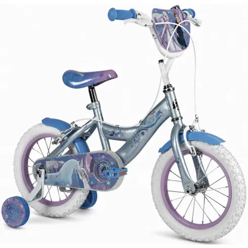 Bicicletta per Bambini 12" con Rotelle Frozen Disney Celeste a Sfera