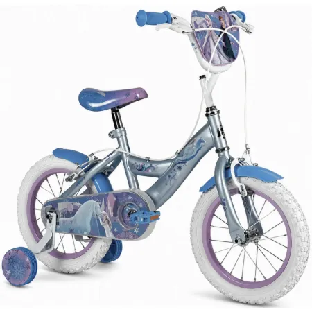 Bicicletta per Bambini 12" con Rotelle Frozen Disney Celeste a Sfera