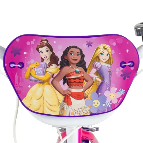 Bicicletta per Bambini 16" con Rotelle Principesse Disney Rosa a Sfera