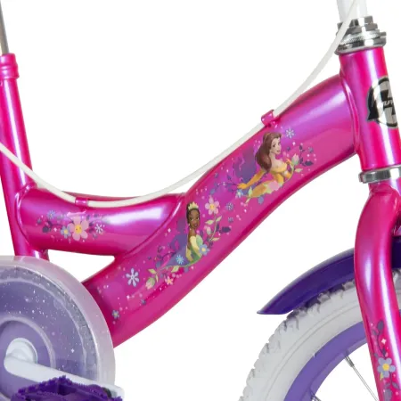 Bicicletta per Bambini 16" con Rotelle Principesse Disney Rosa a Sfera