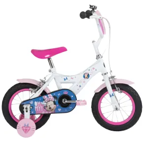 Bicicletta per Bambini 12" con Rotelle Minnie Disney Bianco a Sfera 2