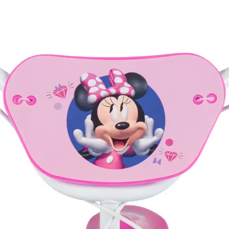 Bicicletta per Bambini 12" con Rotelle Minnie Disney Bianco a Sfera