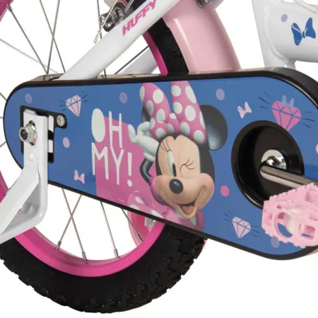 Bicicletta per Bambini 16" con Rotelle Minnie Disney Bianco a Sfera