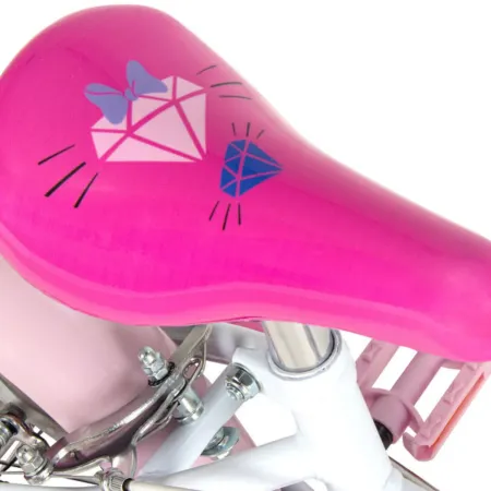 Bicicletta per Bambini 16" con Rotelle Minnie Disney Bianco a Sfera