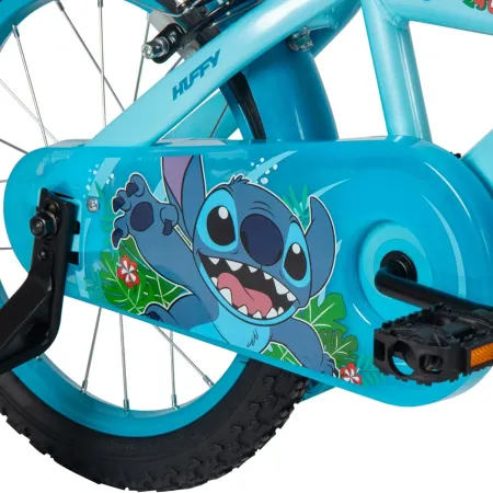 Bicicletta per Bambini 16" con Rotelle Stitch Disney Celeste a Sfera