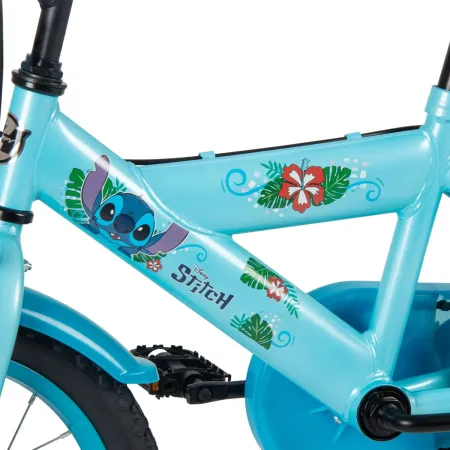 Bicicletta per Bambini 16" con Rotelle Stitch Disney Celeste a Sfera