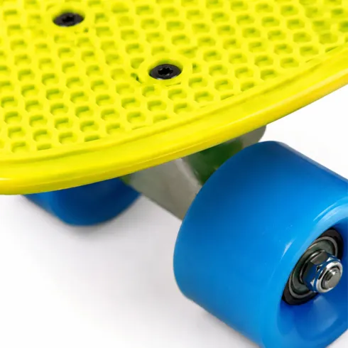 Skateboard 57x15 Giallo con Cuscinetti ABEC7 in Polipropilene