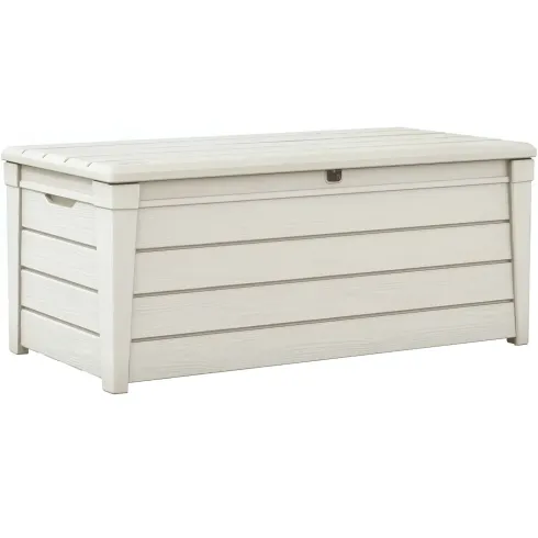 Baule Keter Cassapanca Bianco Multiuso Contenitore Giardino Plastica Terrazzo | BricoShop24