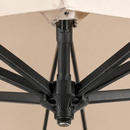 Ombrellone in Alluminio 3x2 Ecru con Palo Decentrato Braccio Laterale Retrattile | BrcioShop24