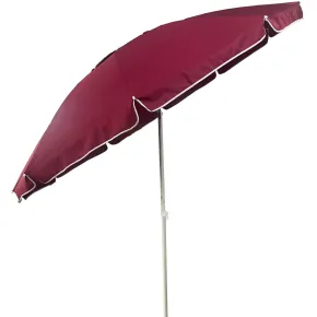 Ombrellone per Giardino Bordeaux 2,4x2,4 m Alluminio Inclinabile Sacca