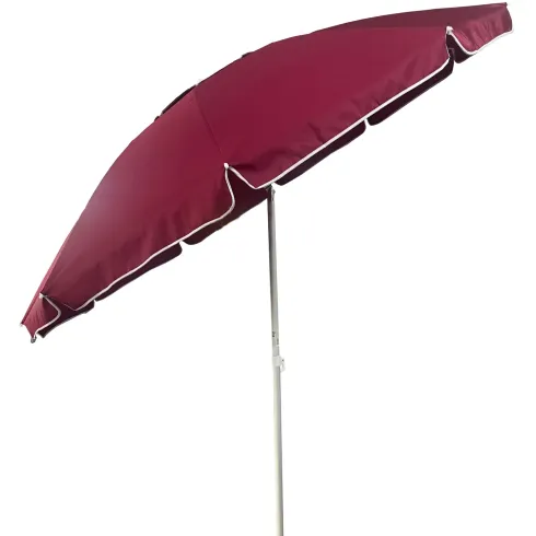 Ombrellone per Giardino Bordeaux 2,4x2,4 m Alluminio Inclinabile Sacca