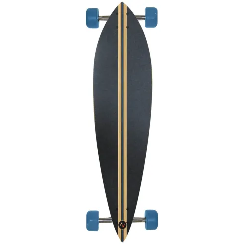 Longboard 96x24 Acero 8 Strati Skateboard Pintail Cuscinetti ABEC 7