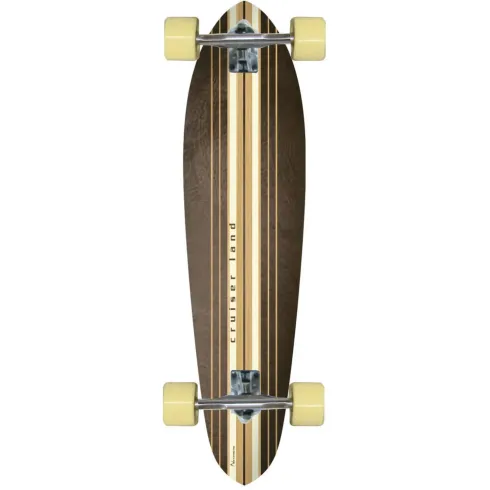 Longboard 95x24 Acero 8 Strati Skateboard Kicktail Cuscinetti ABEC 7