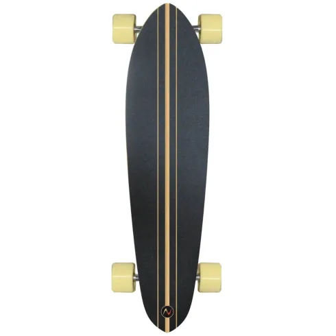 Longboard 95x24 Acero 8 Strati Skateboard Kicktail Cuscinetti ABEC 7
