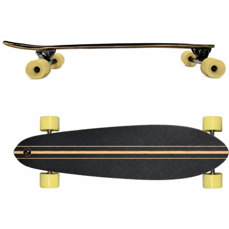 Longboard 95x24 Acero 8 Strati Skateboard Kicktail Cuscinetti ABEC 7