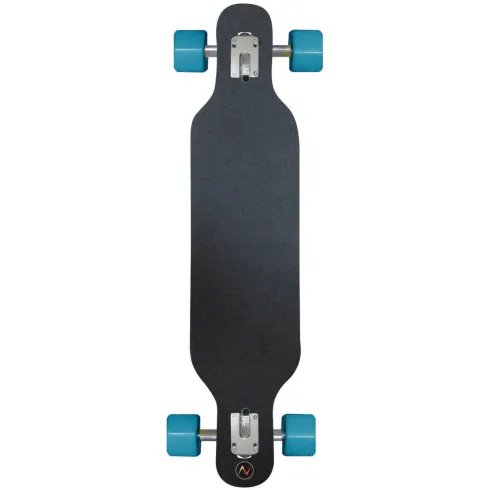 Longboard 97x23 Acero 8 Strati Skateboard Concavo Cuscinetti ABEC 7