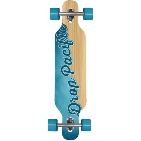 Longboard 97x23 Acero 8 Strati Skateboard Concavo Cuscinetti ABEC 7