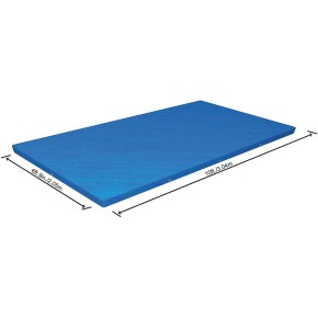 Telo Piscina Fuoriterra Rettangolare 3x2 con Telaio Steel Copripiscina Copertura 2