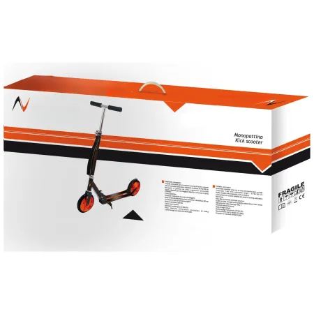 Monopattino Bambini 2 Ruote 200 mm Pieghevole Nero Altezza Regolabile