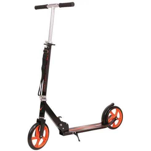 Monopattino Bambini 2 Ruote 200 mm Pieghevole Nero Altezza Regolabile