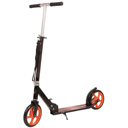 Monopattino Bambini 2 Ruote 200 mm Pieghevole Nero Altezza Regolabile