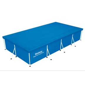 Telo Piscina Fuoriterra Rettangolare 3x2 con Telaio Steel Copripiscina Copertura