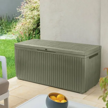 Baule Keter in Resina Effetto Legno Verde 123x53,5x57 250kg