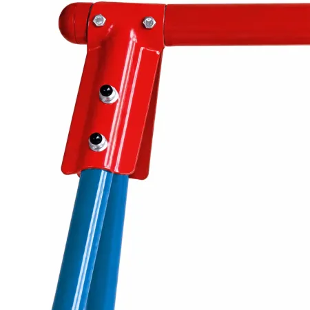 Altalena da Giardino per Bambini Acciaio Blu Rosso Seduta Tavoletta