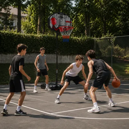 Colonna Basket con Canestro Altezza Regolabile 190-260 Base Zavorra