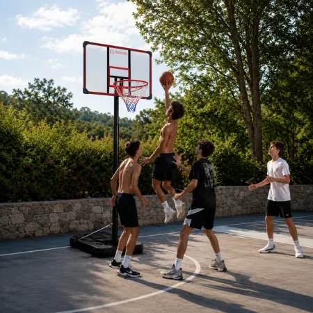 Colonna Basket con Canestro Altezza Regolabile 225-305 Base Zavorra