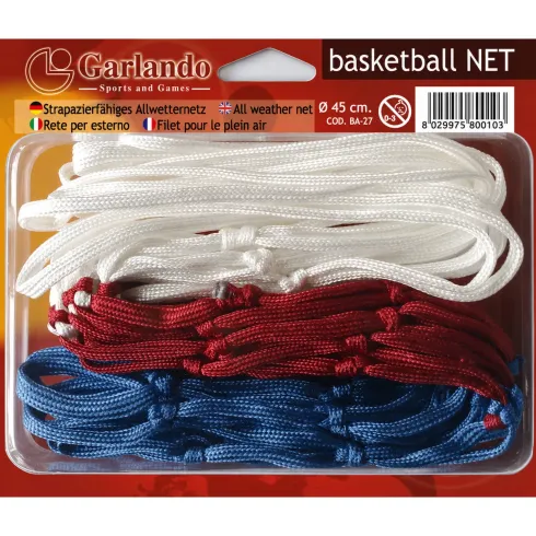 Canestro Basket 45x45 con Rete Impermeabile Kit Fissaggio a Parete