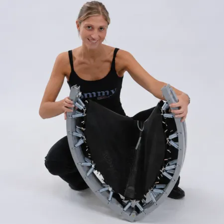 Trampolino Pieghevole Portatile 101 cm Molle Bambini Adulti da Interno