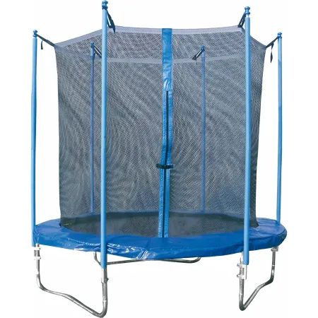 Trampolino Elastico 183 cm per Bambini Rete Sicurezza da Esterno