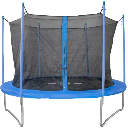 Trampolino Elastico 244 cm per Bambini Rete Sicurezza da Esterno